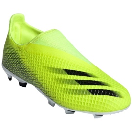 Buty piłkarskie adidas X Ghosted.3 Ll Fg Jr FW6978 żółte wielokolorowe 4