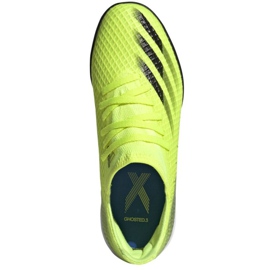 Buty piłkarskie adidas X Ghosted.3 Tf Jr FW6926 wielokolorowe żółcie 2