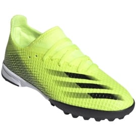 Buty piłkarskie adidas X Ghosted.3 Tf Jr FW6926 wielokolorowe żółcie 3