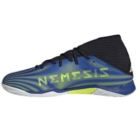 Buty piłkarskie adidas Nemeziz.3 In M FW7409 niebieskie biały, niebieski, czarny 1