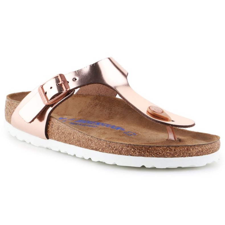 Klapki Birkenstock Gizeh Bs Met W 1005049 złoty 1