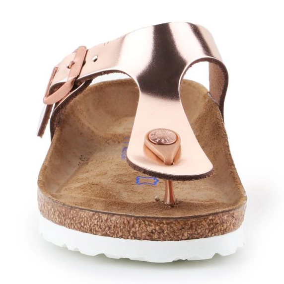 Klapki Birkenstock Gizeh Bs Met W 1005049 złoty 2
