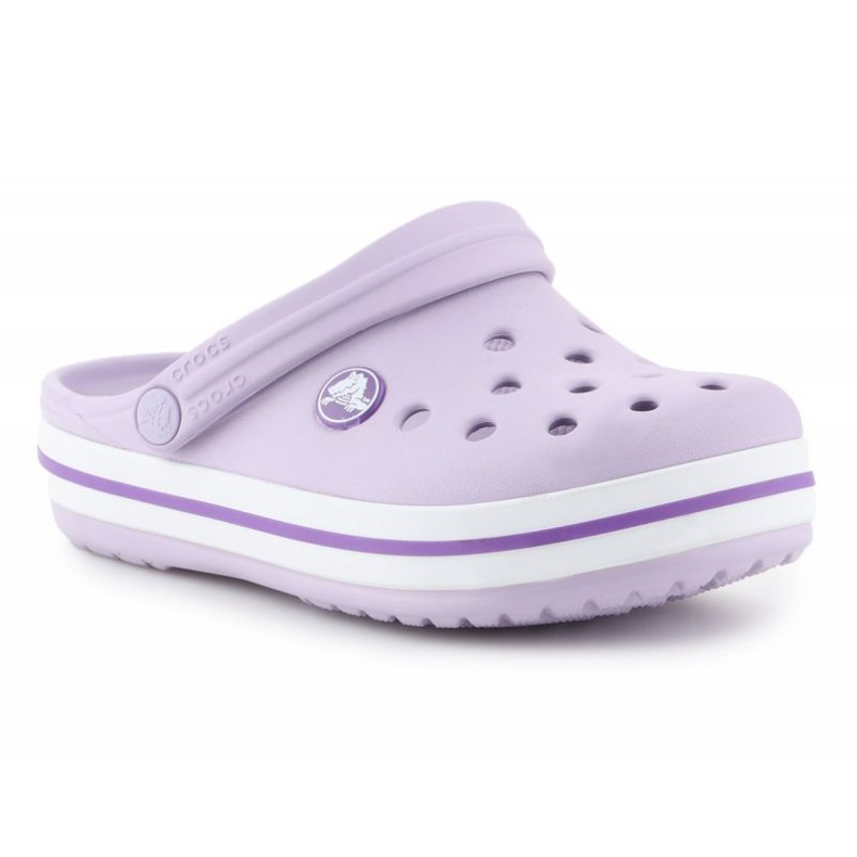 Klapki Crocs Crocband Clog Jr 204537-5P8 fioletowe 1