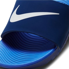 Klapki Nike Kawa Jr 819352 404 białe niebieskie 3