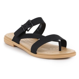 Sandały Crocs Tulum Toe Post Sandal W 206108-00W czarne 1