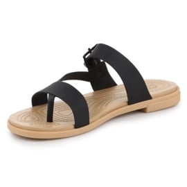 Sandały Crocs Tulum Toe Post Sandal W 206108-00W czarne 3