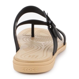 Sandały Crocs Tulum Toe Post Sandal W 206108-00W czarne 5