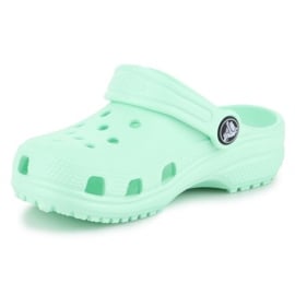 Klapki Crocs Classic Clog K Jr 204536-3TI zielone 3