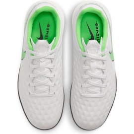 Buty piłkarskie Nike Tiempo Legend 8 Tf Academy Jr AT5736-030 białe czarny, biały/ivory 1