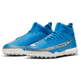 Buty piłkarskie Nike Phantom Gt Academy Df Tf Jr CW6695 400 niebieskie niebieskie 3