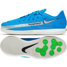 Buty piłkarskie Nike Phantom Gt Academy Ic Jr CK8480 400 niebieskie niebieskie 1