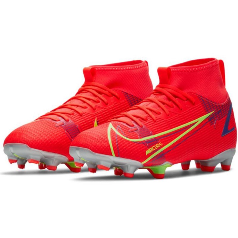 Buty piłkarskie Nike Mercurial Superfly 8 Academy Mg Jr CV1127 600 czerwone czarne 1