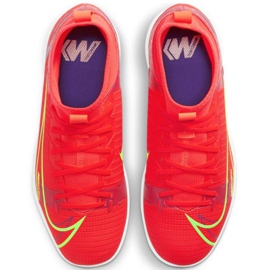 Buty piłkarskie Nike Mercurial Superfly 8 Academy Ic Jr CV0784 600 czerwone pomarańcze i czerwienie 3