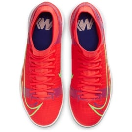 Buty piłkarskie Nike Mercurial Superfly 8 Academy M Ic CV0847 600 czerwone pomarańcze i czerwienie 2