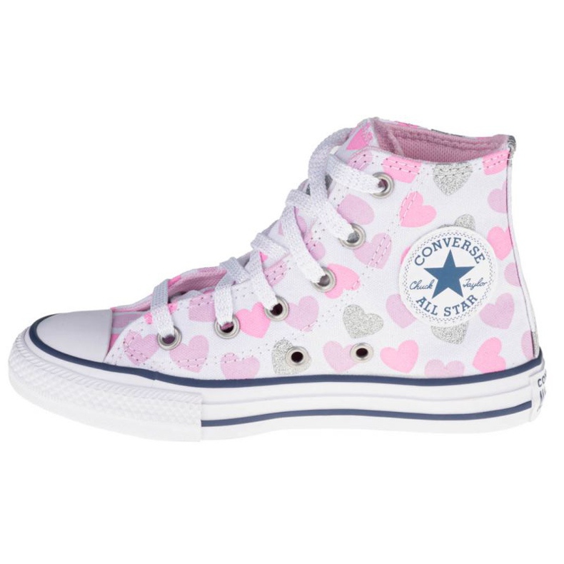 Buty Converse Chuck Taylor All Star High Top Jr 668019C białe czarne 1