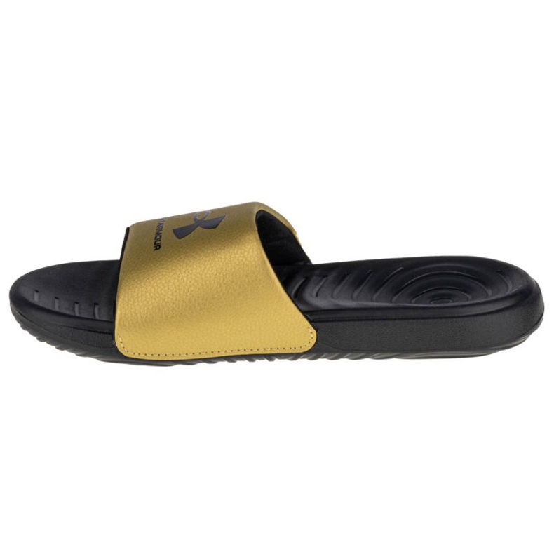 Klapki Under Armour Ansa Fixed Slides W 3023772-006 czarne złoty 1