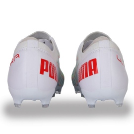 Buty piłkarskie Puma Ultra 3.2 Fg Ag Jr 106360 06 wielokolorowe białe 7
