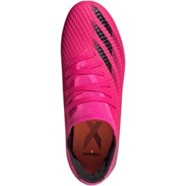 Buty piłkarskie adidas X Ghosted.3 Fg Jr FW6935 wielokolorowe różowe 2
