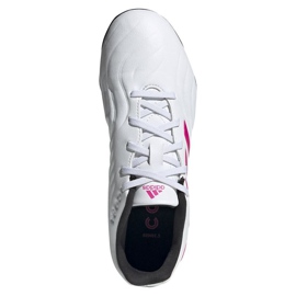 Buty piłkarskie adidas Copa Sense.3 Fg Jr FX1986 granatowy, biały, różowy białe 2