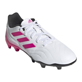 Buty piłkarskie adidas Copa Sense.3 Fg Jr FX1986 granatowy, biały, różowy białe 3
