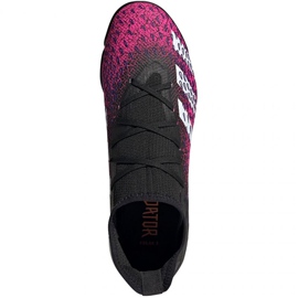 Buty piłkarskie adidas Predator Freak.3 Tf M FW7517 biały, czarny, różowy czarne 2