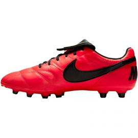 Buty piłkarskie Nike The Premier Ii Fg M 917803 607 czerwone pomarańcze i czerwienie 2