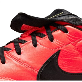 Buty piłkarskie Nike The Premier Ii Fg M 917803 607 czerwone pomarańcze i czerwienie 5