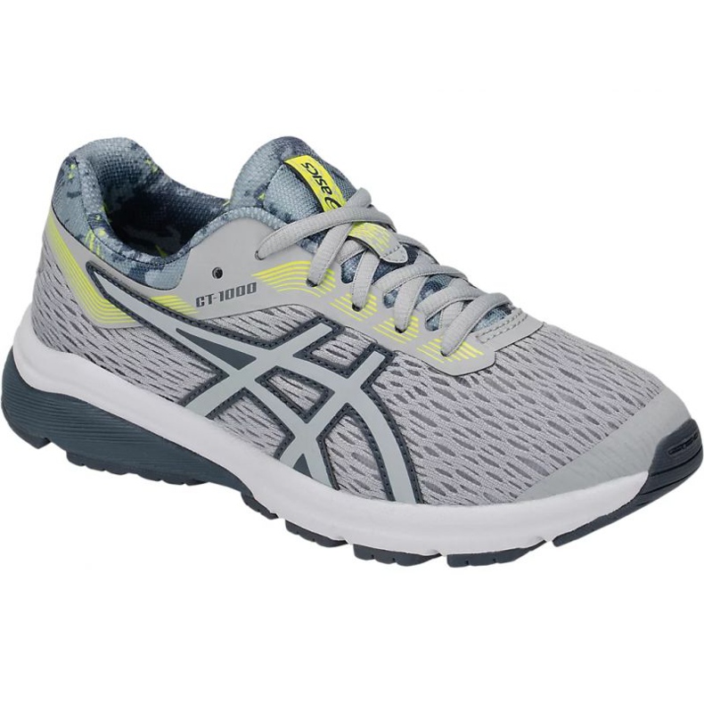 Buty Asics GT-1000 7 Gs Sp Jr 1014A038-020 czarne szare żółte 1