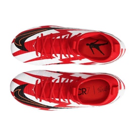 Buty piłkarskie Nike Superfly 8 Academy CR7 Mg Jr DB2672-600 szary/srebrny, biały, czerwony białe 3