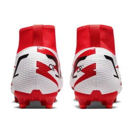 Buty piłkarskie Nike Superfly 8 Academy CR7 Mg Jr DB2672-600 szary/srebrny, biały, czerwony białe 4