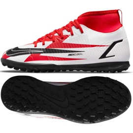 Buty piłkarskie Nike Mercurial Superfly 8 Club CR7 Tf Jr DB0933 600 wielokolorowe białe 1