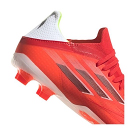 Buty piłkarskie adidas X Speedflow.1 Fg Jr FY3284 czerwone pomarańcze i czerwienie 2
