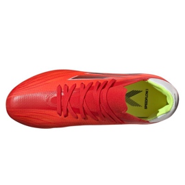 Buty piłkarskie adidas X Speedflow.1 Fg Jr FY3284 czerwone pomarańcze i czerwienie 3