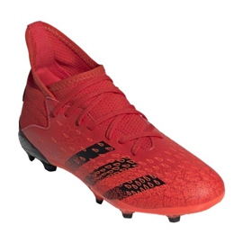 Buty piłkarskie adidas Predator Freak.3 Fg Jr FY6282 czerwone pomarańcze i czerwienie 6