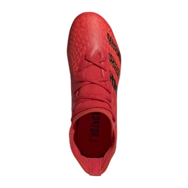 Buty piłkarskie adidas Predator Freak.3 Fg Jr FY6282 czerwone pomarańcze i czerwienie 7