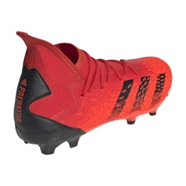 Buty piłkarskie adidas Predator Freak.3 Fg M FY6279 czerwone pomarańcze i czerwienie 2