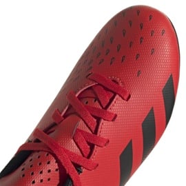 Buty piłkarskie adidas Predator Freak.4 FxG Jr FY6322 czerwone pomarańcze i czerwienie 4