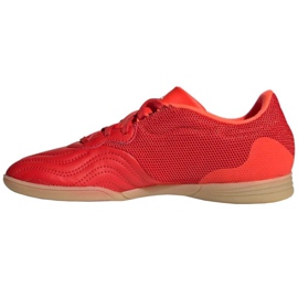 Buty piłkarskie adidas Copa Sense.3 In Sala Jr FY6157 czerwone pomarańcze i czerwienie 1