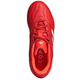 Buty piłkarskie adidas Copa Sense.3 In Sala Jr FY6157 czerwone pomarańcze i czerwienie 2