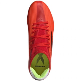 Buty piłkarskie adidas X Speedflow.3 Mg Jr FY3261 wielokolorowe pomarańcze i czerwienie 1