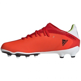 Buty piłkarskie adidas X Speedflow.3 Mg Jr FY3261 wielokolorowe pomarańcze i czerwienie 2