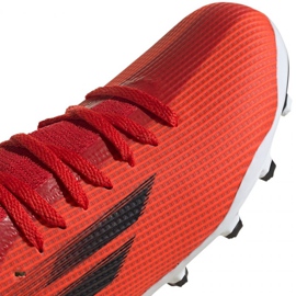 Buty piłkarskie adidas X Speedflow.3 Mg Jr FY3261 wielokolorowe pomarańcze i czerwienie 3