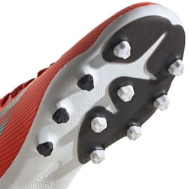Buty piłkarskie adidas X Speedflow.3 Mg Jr FY3261 wielokolorowe pomarańcze i czerwienie 4