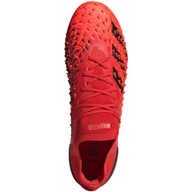 Buty piłkarskie adidas Predator Freak.1 Ll Fg M FY6266 czerwone pomarańcze i czerwienie 2