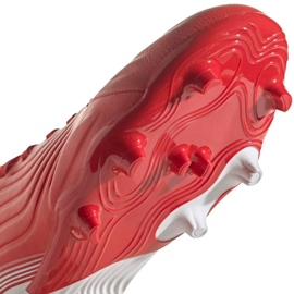 Buty piłkarskie adidas Copa Sense.1 Fg Jr FY6160 czerwone pomarańcze i czerwienie 3