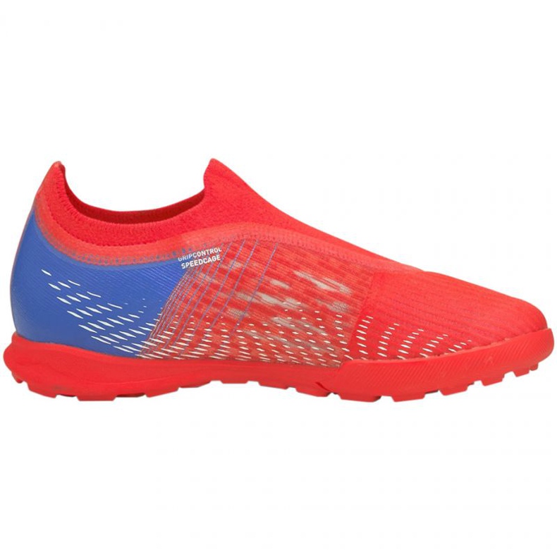 Buty piłkarskie Puma Ultra 3.3 Tt Jr 106531 01 czerwone pomarańcze i czerwienie 1