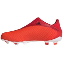 Buty piłkarskie adidas X Speedflow.3 Fg Ll Jr FY3257 wielokolorowe pomarańcze i czerwienie 2