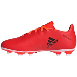 Buty piłkarskie adidas X Speedflow.4 FxG Jr FY3319 czerwone pomarańcze i czerwienie 2