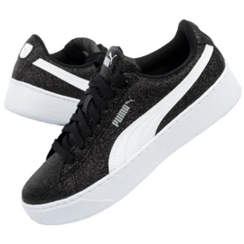 Buty Puma Vikky Platform Glitz Jr 366856 02 czarne niebieskie 1