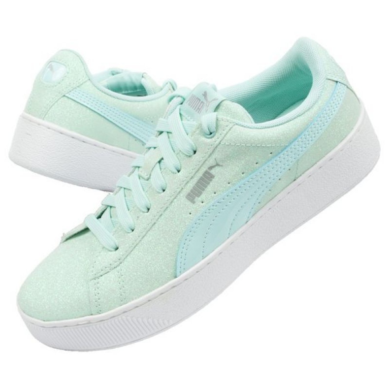 Buty Puma Vikky Platform Glitz W 366856 06 zielone 1